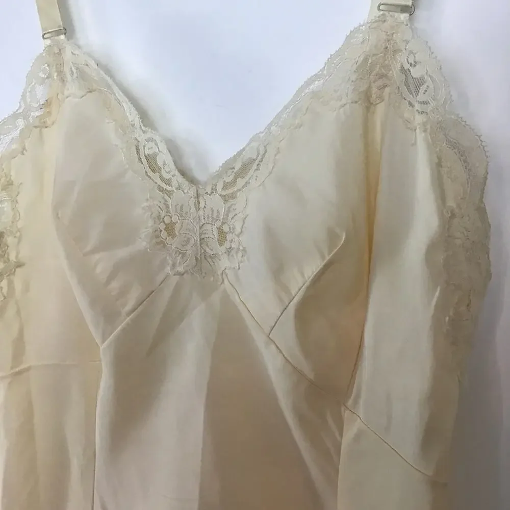 Vintage‎ wonder maid full slip M cream - Picture 4 of 8